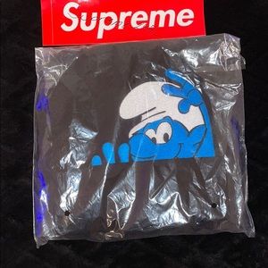 Black Supreme Smurfs Beanie (FW20)
